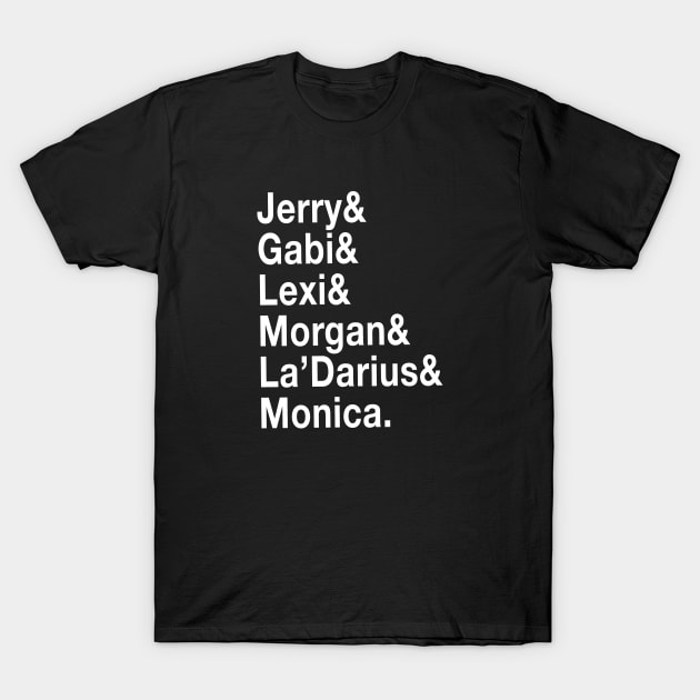 Cheer Cast Names T-Shirt by quoteee